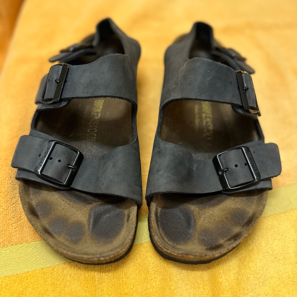 Classic Birkenstock Blue Sandals